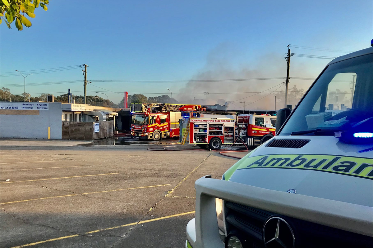 Buildings destroyed by vicious fire in Capalaba