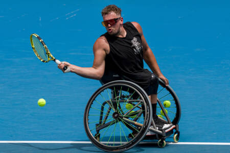 Dylan Alcott poised for ‘fairytale finish’ after victory over English rival