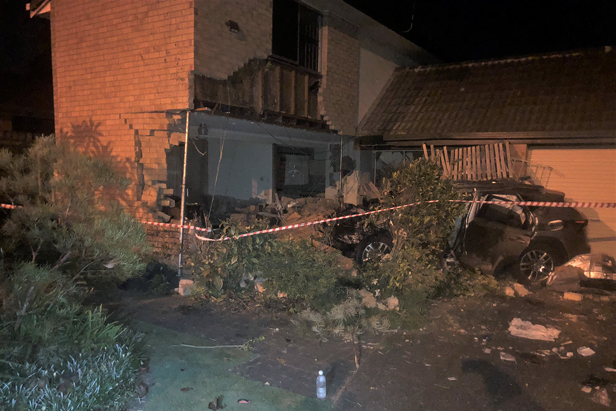 Article image for Sunnybank home on verge of collapse after car ploughed through walls