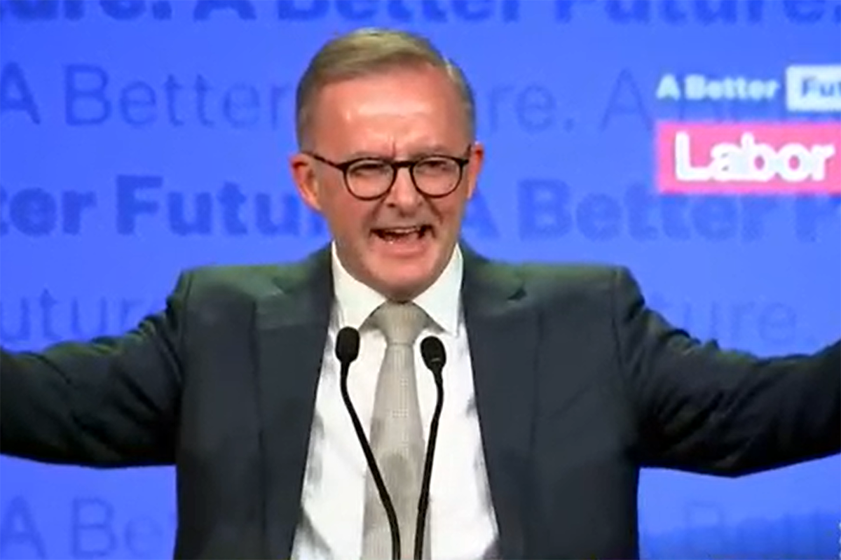 Article image for ‘We have made history’: Teary Anthony Albanese gives his victory speech