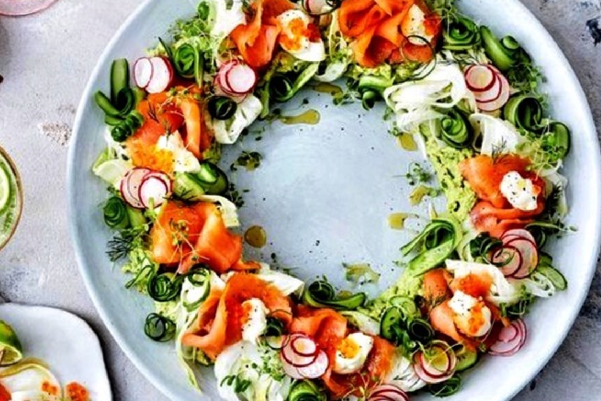 Article image for Lisa Mead’s recipe: Smoked salmon wreath