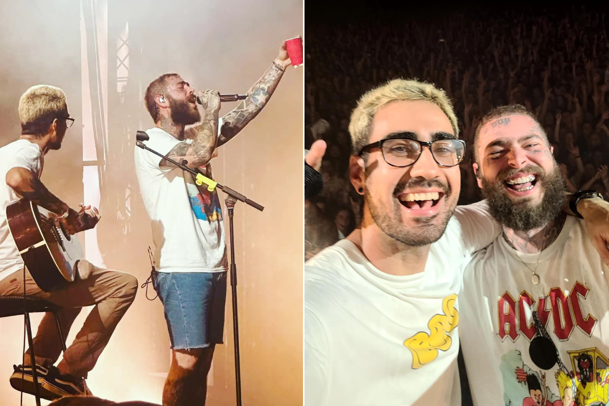 Fan gets once-in-a-lifetime chance to perform on stage with Post Malone