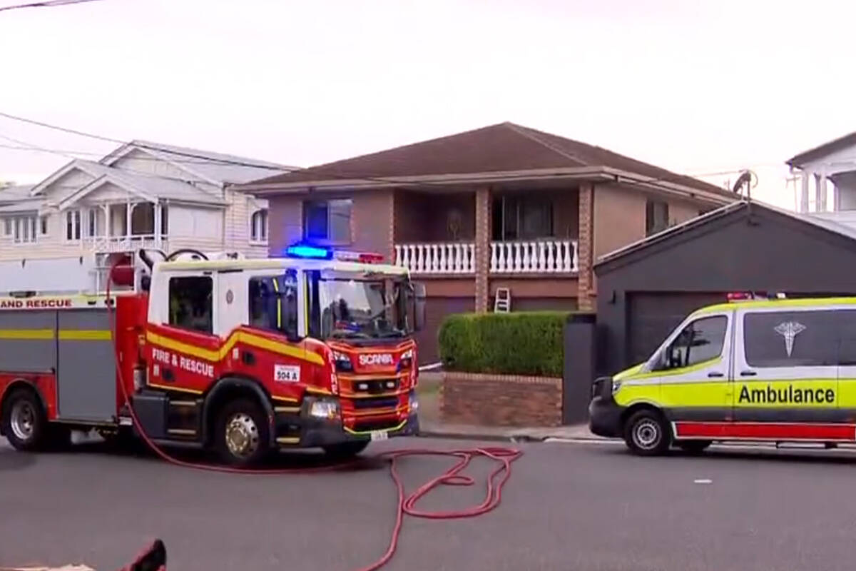 Article image for Man fighting for life after alleged stabbing, fire at Grange home 