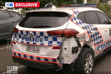 Police cars targeted, side-swiped in frightening ordeal in Townsville