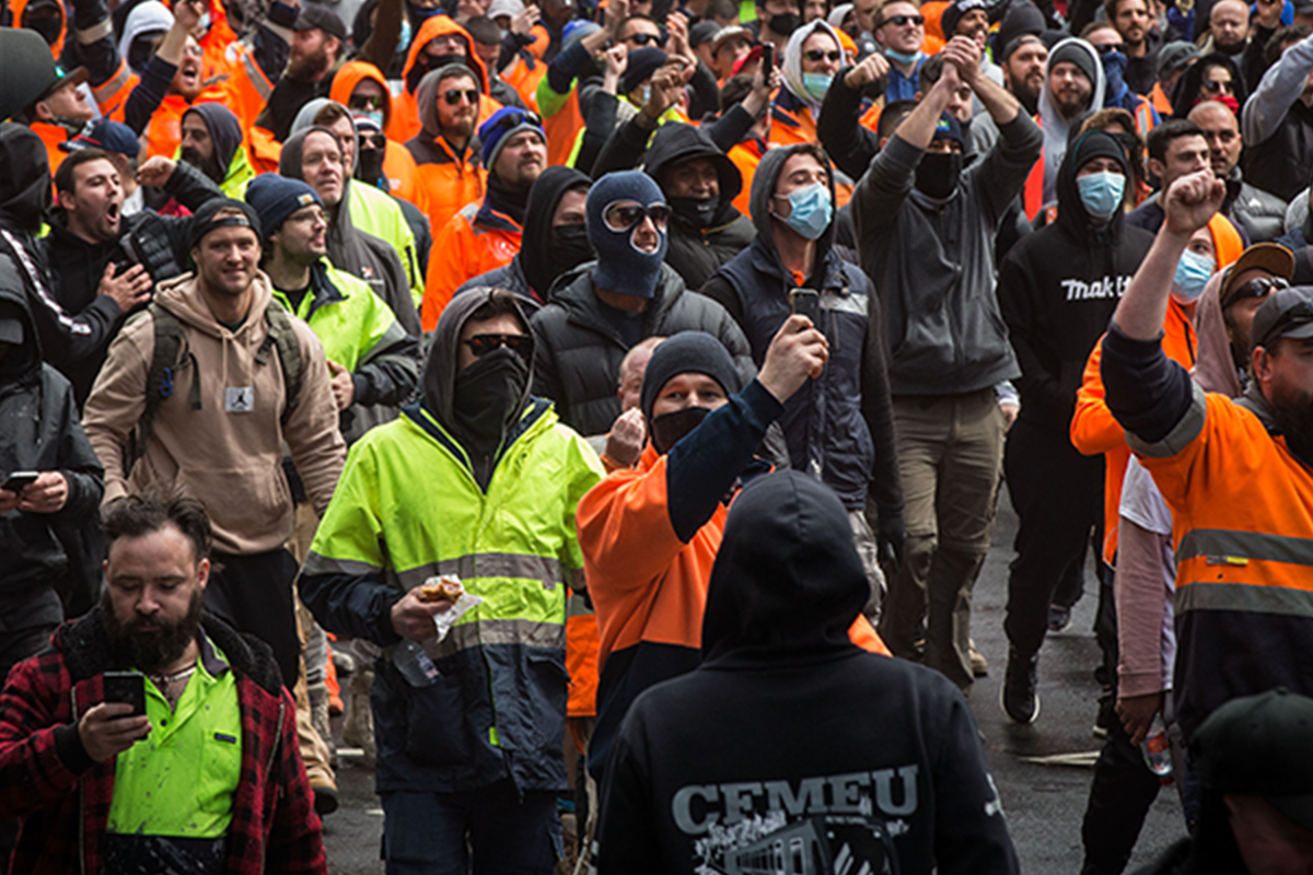 Article image for Qld Master Builders Executive believes CFMEU protesters had a point