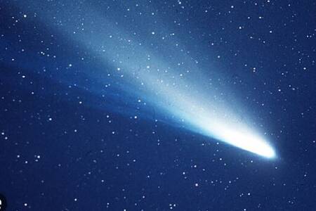 Halley’s Comet begins its return journey to Earth