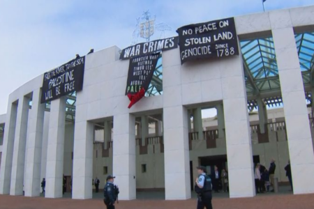 ‘The book should be thrown at these individuals’: Politician responds to protestors on Parliament house rooftop