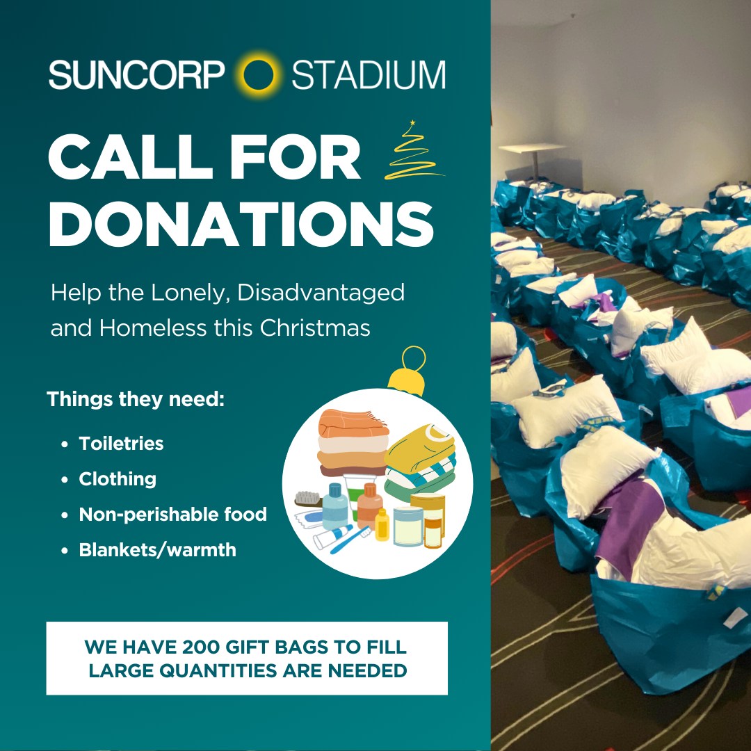 'tis the Season to help Suncorp Stadium's Annual Christmas Day Lunch 4BC