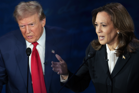 Trump and Harris neck and neck days out from US election