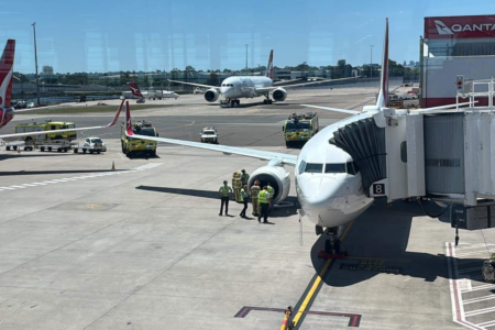 Grassfire breaks out at Sydney Airport due to engine issue