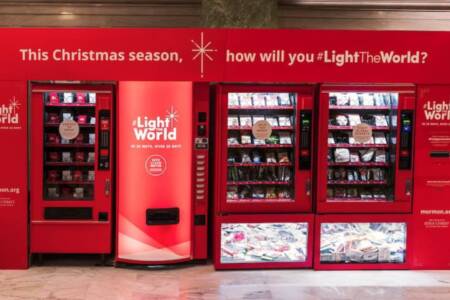 Vending machines with a twist: Unique way to spread the Christmas joy this December.