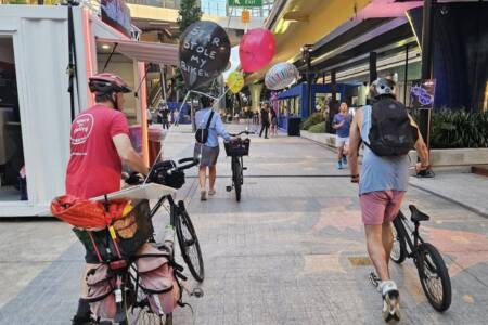 Hey, I’m riding here! Cyclists clashing with festival over shared pathway