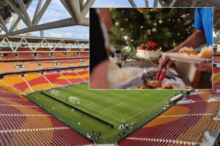 Suncorp Stadium’s Annual Christmas Lunch provides an opportunity to share the holiday spirit