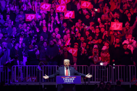 “Completely devoted”: Donald Trump holds MAGA rally ahead of inauguration