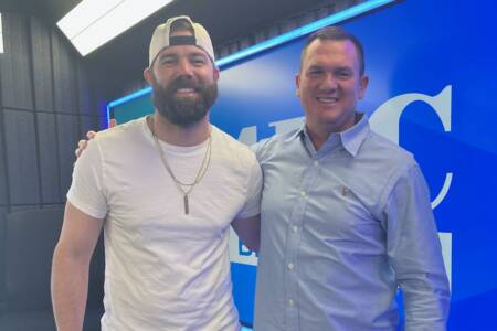 Country music megastar in studio ahead of sold out shows